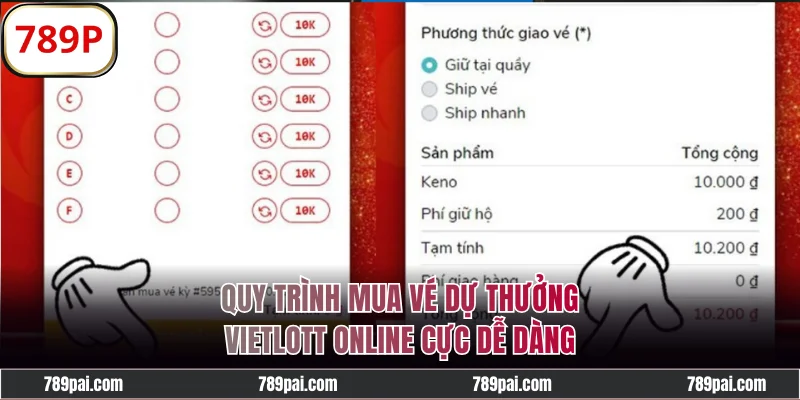 Quy trình mua vé dự thưởng Vietlott online cực dễ dàng
